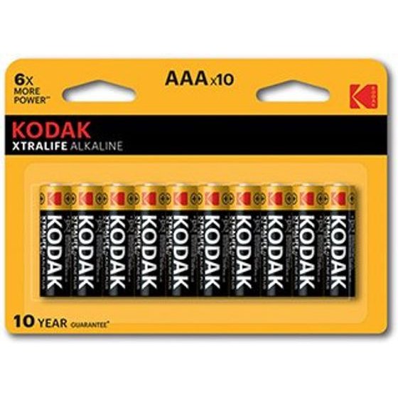 Kodak XTRALIFE One-off alkaline battery AAA, 10-pack - (KOD-LR3XTBL10)