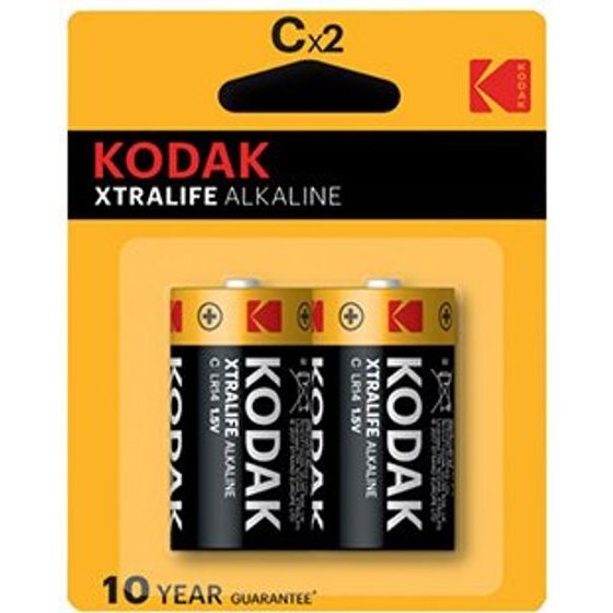 Kodak XTRALIFE One-off alkaline battery LR14, 2-pack - (KOD-LR14XT)