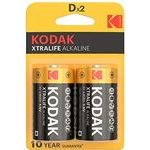 Kodak XTRALIFE One-off alkaline battery LR20, 2-pack - (KOD-LR20XT)