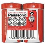 Panasonic One-off zinc and carbon battery D, 2-pack - (AB023PAZ1DF2)