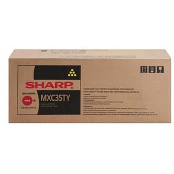 Sharp original toner MX-C35TY, yellow, 6000p - (MXC35TY)