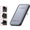 Verbatim , Essentials Slim GaN Charger USB-C1 PD 3.0 , USB-C2 PD 3.0, grey, 65W - (30280)