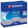 Verbatim BD-R, Dual Layer 50GB, jewel box, 6x, 5-pack, for data archiving - (43748)