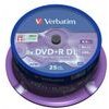 Verbatim DVD+R DL, Double Layer Matt Silver, 8.5GB, 8x, spindle, 25-pack, 12cm, for data archiving - (43757)
