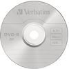 Verbatim DVD-R, Matt Silver, 4.7GB, 16x, cake box, 10-pack, without printing possibility, 12cm, for data archiving - (43729)