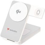 Verbatim Powerbanka Charge ,n, Go Qi2 5/9/12V, Charging phones, watches, and AirPods, 10000mAh, magnetic Attachement, white - (32296)