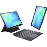 Dux Ducis (Dk series) Keyboard Case For Samsung Tab S10 FE+ (Plus) With Backlight - Black - (Keyboard For Samsung Tab S10 Fe Plus Dk Series (With Back Light-English) Black)