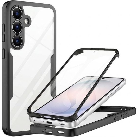 Techsuit - ColorVerse 360 Series + Screen Protector - Samsung Galaxy S26 FE - Black