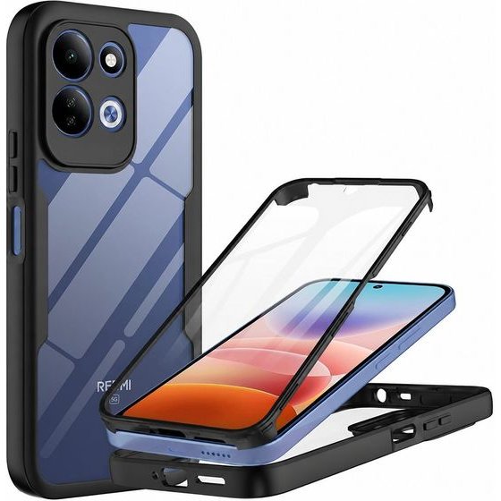Techsuit - ColorVerse 360 Series + Screen Protector - Xiaomi Redmi 17 4G / Redmi 17 5G - Black