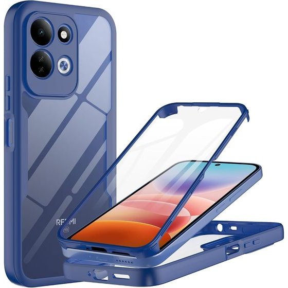 Techsuit - ColorVerse 360 Series + Screen Protector - Xiaomi Redmi 17 4G / Redmi 17 5G - Blue