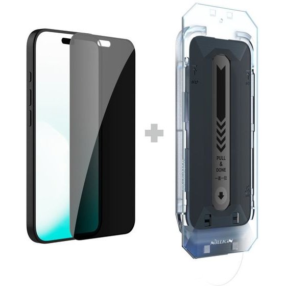 Nillkin Tempered Glass 0.25mm Guardian 2.5D For Apple Iphone 18 Pro Black (With applicator) - (57983132649)