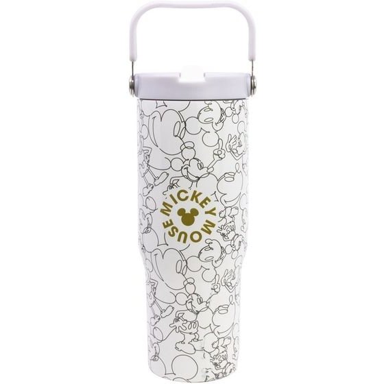 Stor: Mickey Mouse - Signature Insulated Stainless Steel Tubler With Handle (860ml) (31210)
