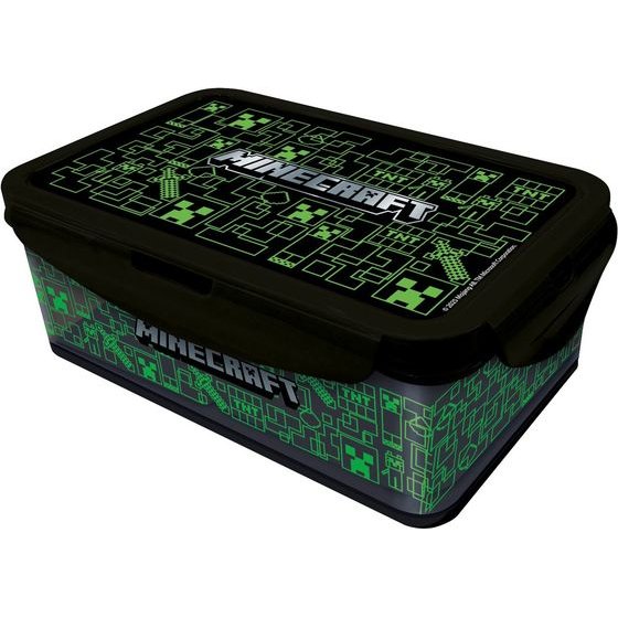 Stor: Minecraft - Iconicmono Rectangular Food Container (1190ml) (31382)
