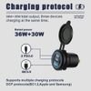 POWERTECH ����� USB ��� ����� & ������� USB & 2x USB-C, 36W, IP65 - (PTL-030)