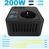 POWERTECH inverter ����������� 200W, 12V/24V DC �� 110V/220V AC, �� 2x USB-C/2x USB - (PTL-028)