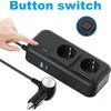 POWERTECH inverter ����������� 200W, 12V/24V DC �� 2x 110V/220V AC, �� 2x USB-C/2x USB - (PTL-029)