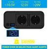 POWERTECH inverter ����������� 200W, 12V/24V DC �� 2x 110V/220V AC, �� 2x USB-C/2x USB - (PTL-029)