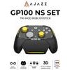 Ajazz Gamepad Set GP100 NS - Hall Effect, 1000Hz, Wireless, Bluetooth, 1000Hz - Black, Gray, Yellow - (AJ-GP100-NS-SET-BK)