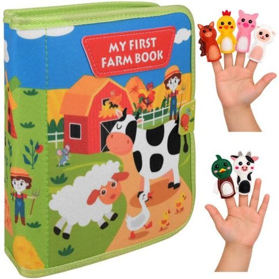 Kruzzel Manipulative book - farm - (19459-0)