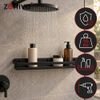 Zortiva Black Bathroom Shelf - (19470-0)