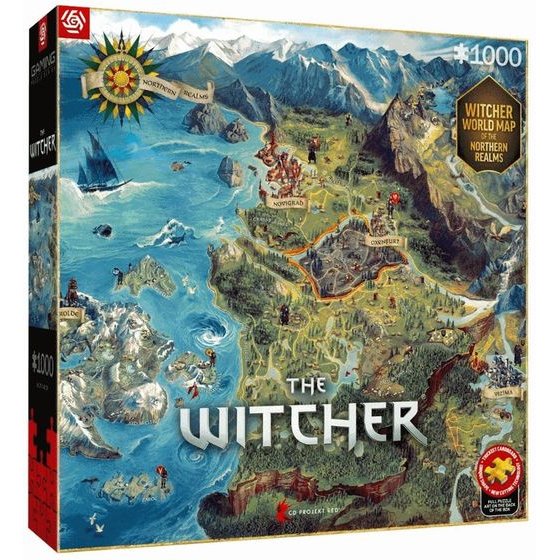 Cenega Publishing Puzzle Good Loot Gaming - The Witcher: The Northern Realms Map 1000 pc(s) - (5908305251767)
