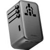 ENERGEA Travelworld Adapter Gan 160W Pd 3x USB-C / USB-A Gunmetal Wall Charger - (TWA-GAN160-GUN)