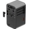 ENERGEA Travelworld Adapter Gan 160W Pd 3x USB-C / USB-A Gunmetal Wall Charger - (TWA-GAN160-GUN)