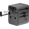 ENERGEA Travelworld Mini Gan 45W Pd Wall Charger 3x USB-C / 2x USB-A Gunmetal - (TWA-GAN45MINI-GUN)