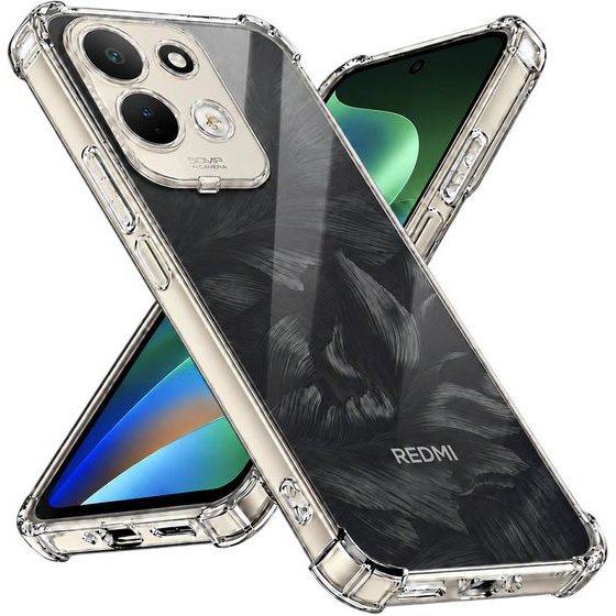 Techsuit - Shockproof Clear Silicone - Xiaomi Redmi 17 4G / Redmi 17 5G - Clear