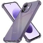 Techsuit - Shockproof Clear Silicone - Xiaomi Redmi Note 17 4G / Redmi Note 17 5G - Smoke Black