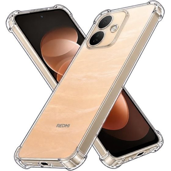 Techsuit - Shockproof Clear Silicone - Xiaomi Redmi Note 17 Pro 5G - Clear