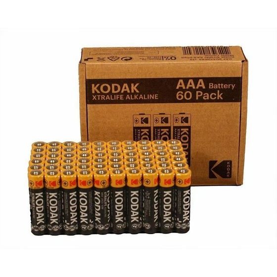 Kodak Xtralife Aaa LR3 Alkaline batteries, 60-Pack - (30411784/B)