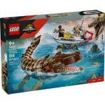 Lego Jurassic World Brick-Built Mosasaurus Boat Mission - (76974)