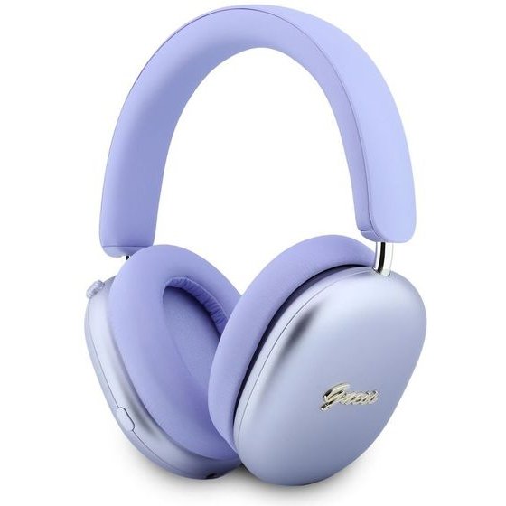 Guess Metallic Script Logo Enc Wireless Headphone Purple - (GUBHP10HMBSU)