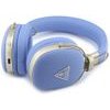 Guess Pu Grained Triangle Gold Metal Logo Enc Wireless Headphone Blue - (GUBHP72PGTCSB)