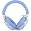 Guess Pu Grained Triangle Gold Metal Logo Enc Wireless Headphone Blue - (GUBHP72PGTCSB)