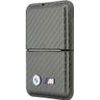 BMW Wallet M Carbon Metal Logos Magsafe Anthracite - (BMOWMCS26PCILA)