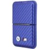 BMW Wallet M Carbon Metal Logos Magsafe Blue - (BMOWMCS26PCILB)