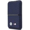 BMW Wallet M Carbon Metal Logos Magsafe Navy Blue - (BMOWMCS26PCILV)