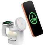 SODI W108A 25W 3-in-1 Wireless Charger With Night Light White - (B2.018646)