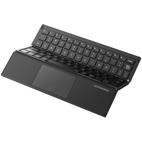 SODI Wireless Keyboard With Touchpad ZO1T Tri-Fold Bluetooth Black - (B2.018647)