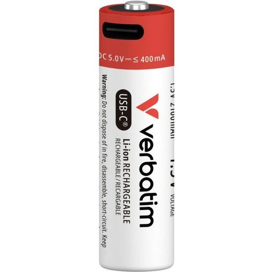 Verbatim Rechargeable Batteries Aa USB-C 4psc. - (30249)