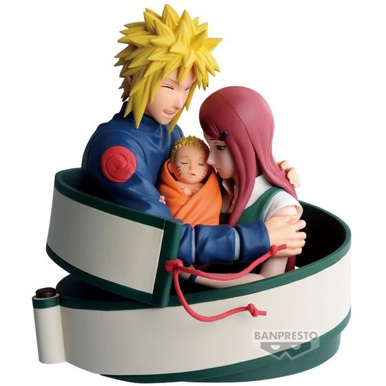 Banpresto: Naruto 72 Series - Minato & Naruto & Kushina Figure (13cm) (71473)