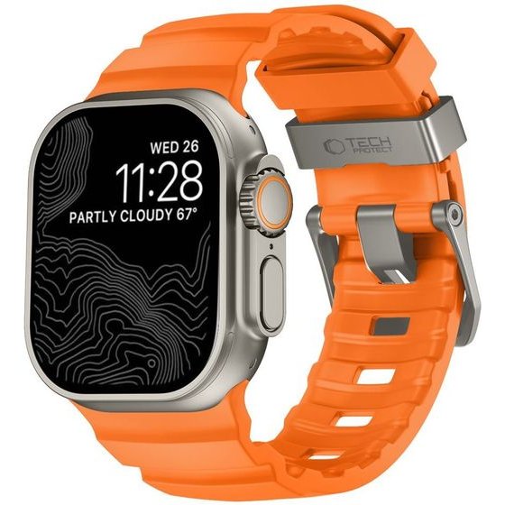 Tech-Protect Motion Apple Watch 8 / 9 / 10 / 11 / 12 / Se / Ultra (44 / 45 / 46 / 49 MM) Signal ORANGE
