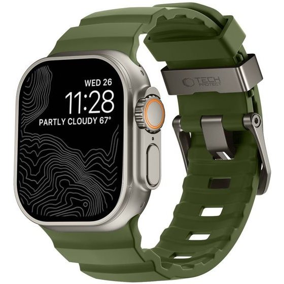 Tech-Protect Motion Apple Watch 8 / 9 / 10 / 11 / 12 / Se / Ultra (44 / 45 / 46 / 49 MM) Tactical GREEN