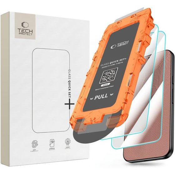 Tech-Protect Szklo Hartowane Quick SET+ 2-Pack Google Pixel 9 Pro Xl / 10 Pro Xl / 11 Pro Xl CLEAR