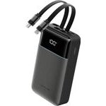 Cuktech - Power Bank LPB200NL (CKB200NLGLGY) - With Built-In Type-C And Lightning Cable, Display, 40W, 20000mAh - Grey