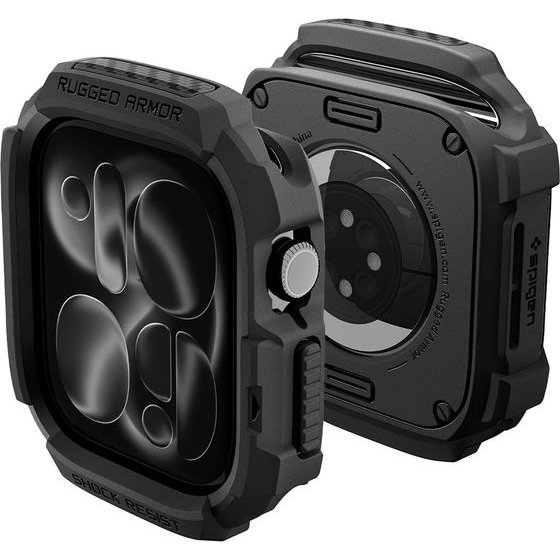Spigen - Rugged Armor - Apple Watch 12 46mm - Matte Black - (ACS11886)