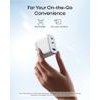 Anker Wall Charger Nano 70W, 2xUSB-C, 1xUSBA, Foldable Plug, White - (A121AL21)