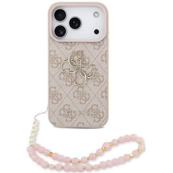 Guess 4G Strap 4G Classic Logo Case For Iphone 18 Pro / 17 Pro pink